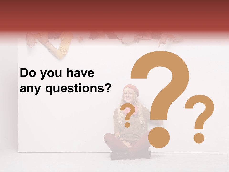 Isolated Caucasian White PowerPoint Template