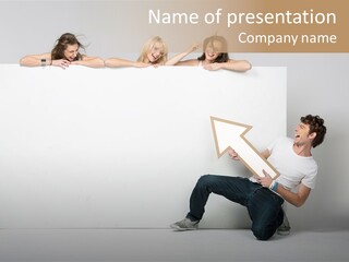 Present Empty Finger PowerPoint Template