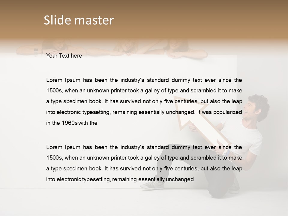 Present Empty Finger PowerPoint Template