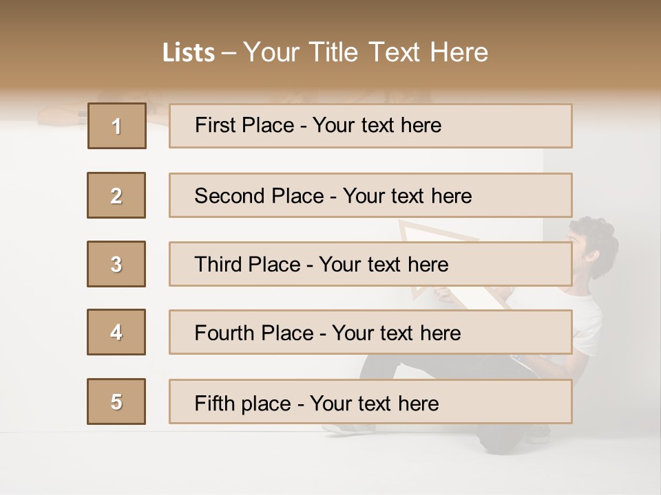 Present Empty Finger PowerPoint Template
