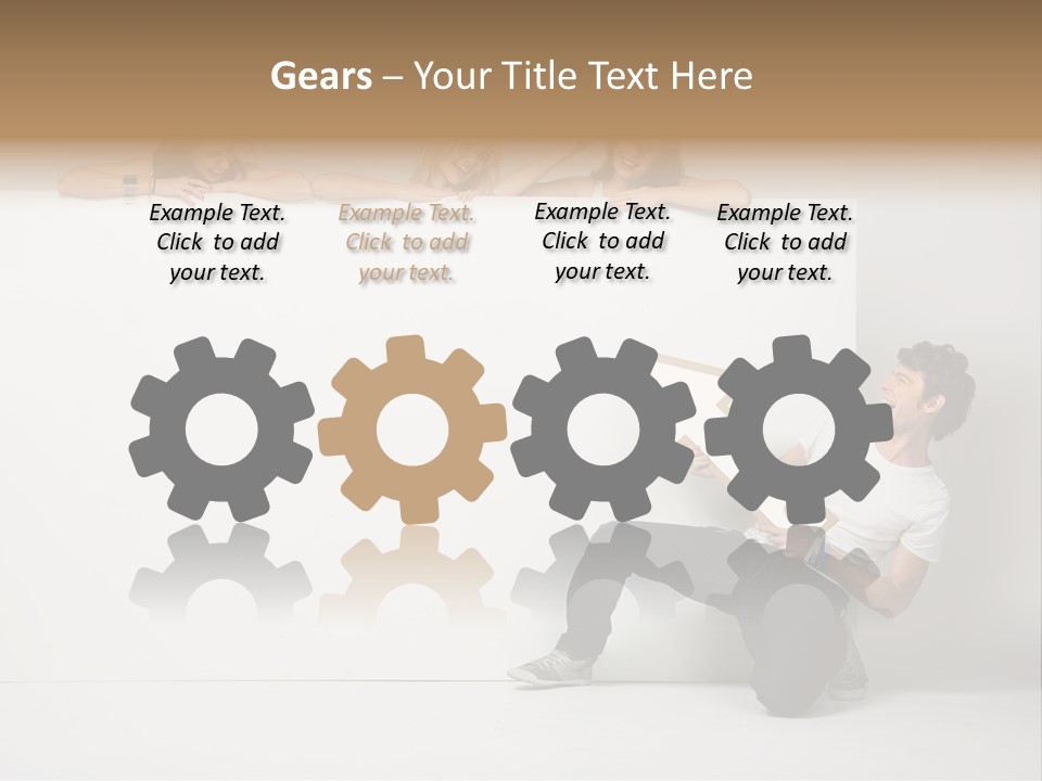 Present Empty Finger PowerPoint Template