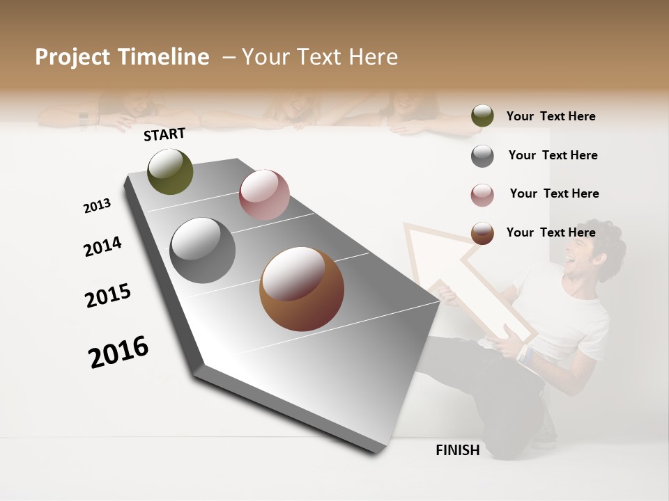 Present Empty Finger PowerPoint Template
