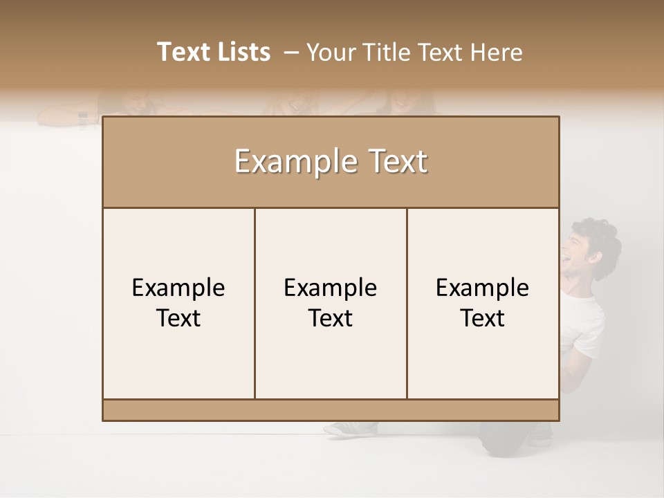 Present Empty Finger PowerPoint Template