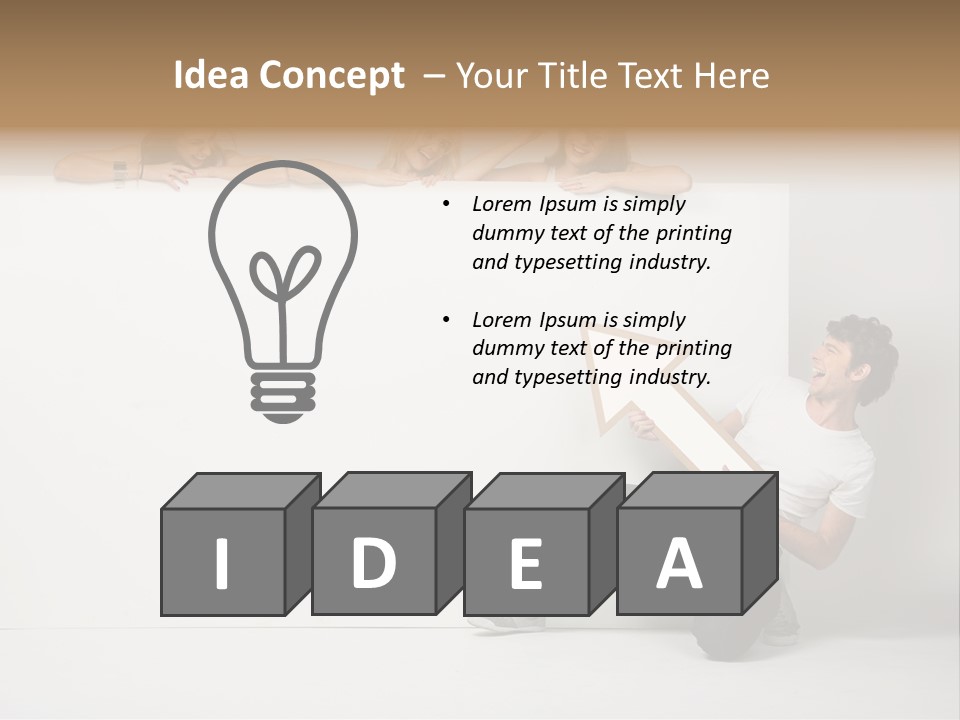 Present Empty Finger PowerPoint Template