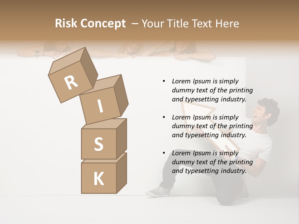 Present Empty Finger PowerPoint Template