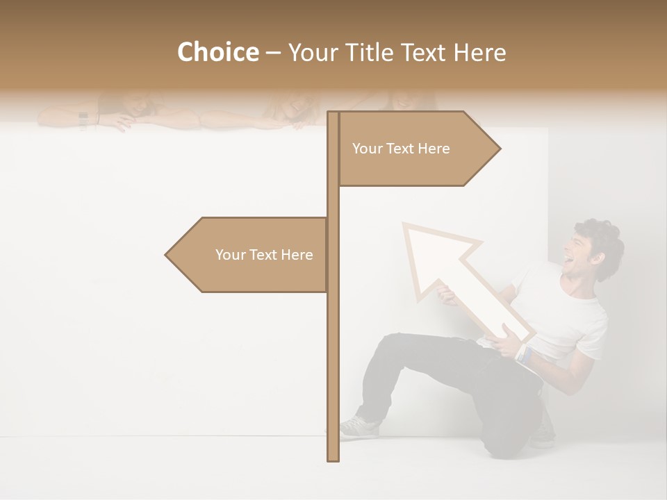 Present Empty Finger PowerPoint Template