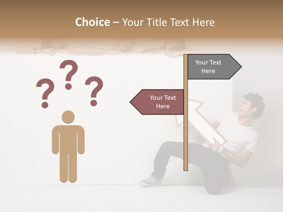 Present Empty Finger PowerPoint Template