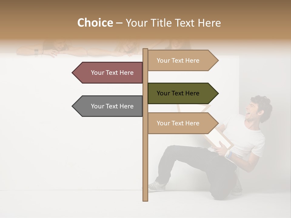 Present Empty Finger PowerPoint Template