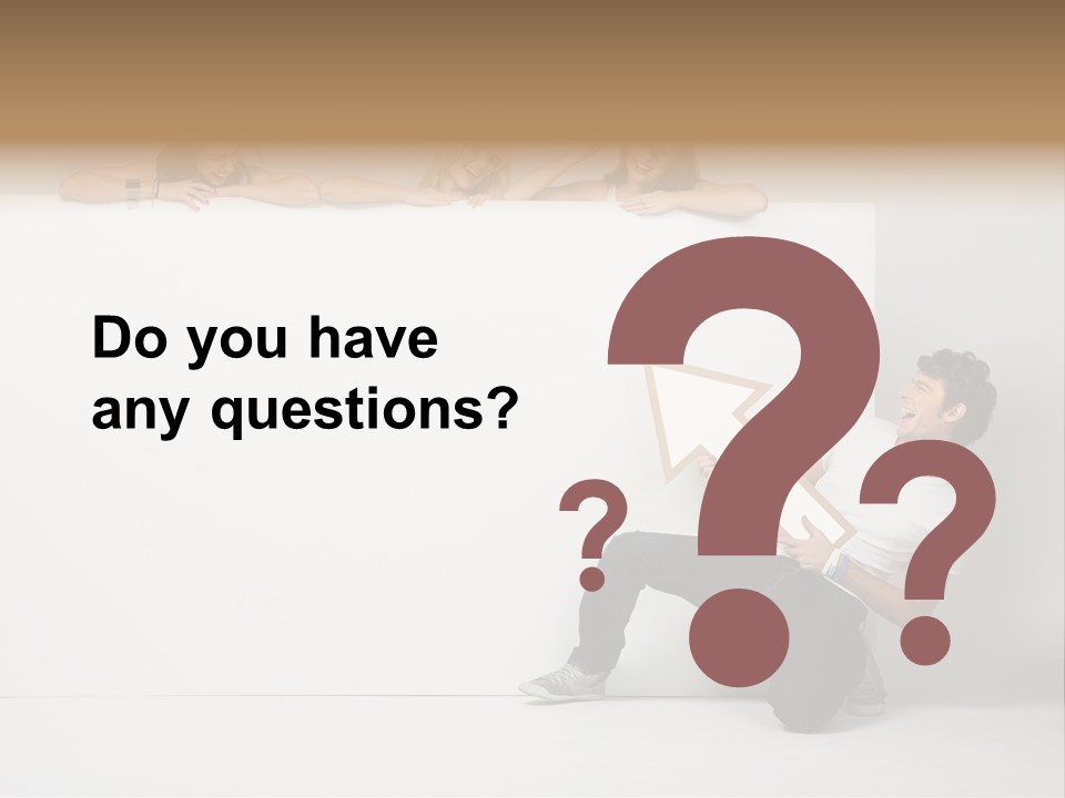 Present Empty Finger PowerPoint Template