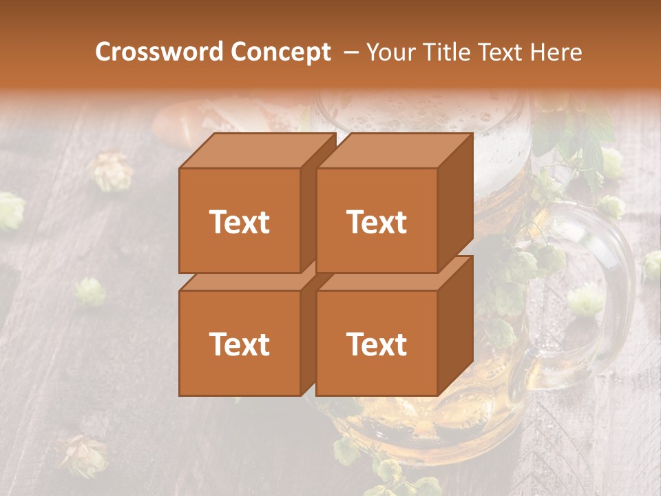Liquid Beer Refreshment PowerPoint Template