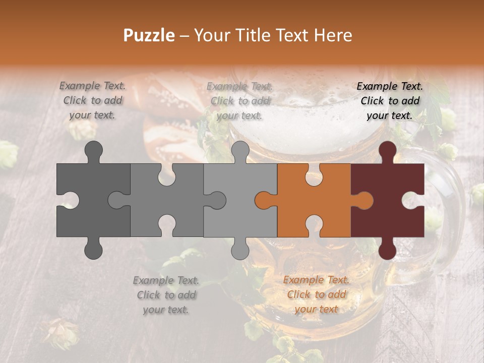 Liquid Beer Refreshment PowerPoint Template