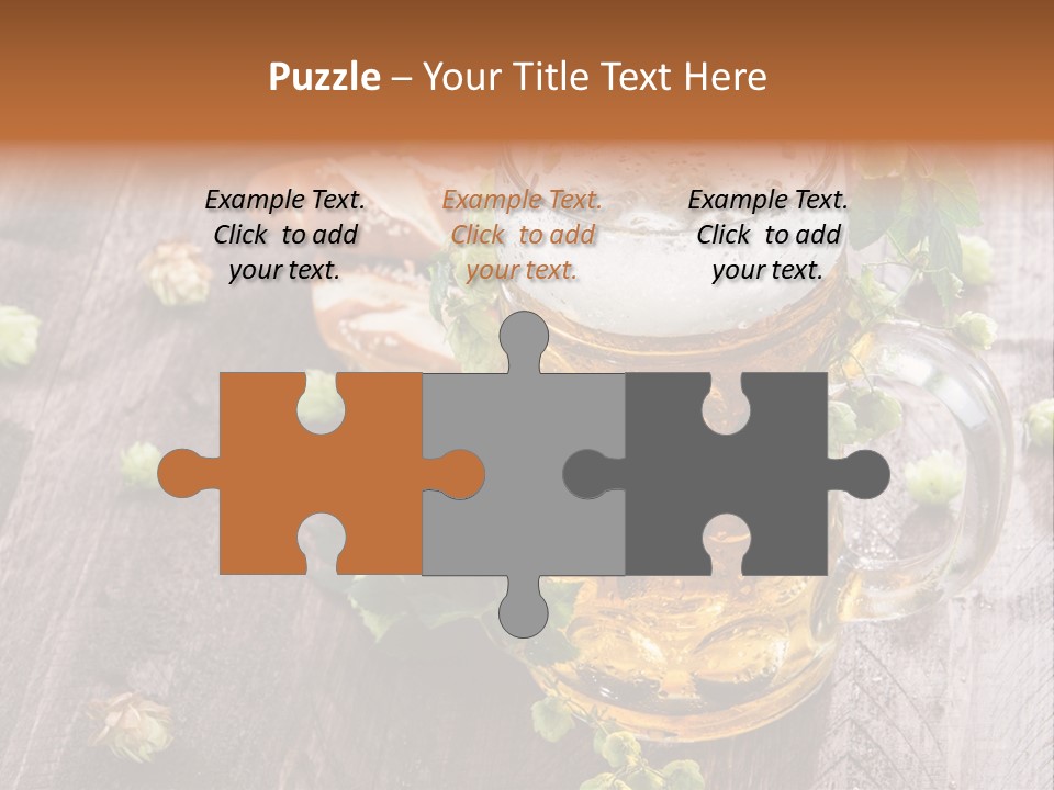 Liquid Beer Refreshment PowerPoint Template