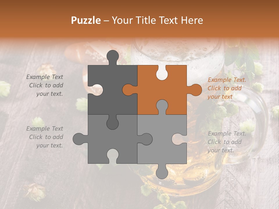 Liquid Beer Refreshment PowerPoint Template