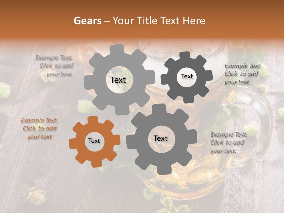 Liquid Beer Refreshment PowerPoint Template