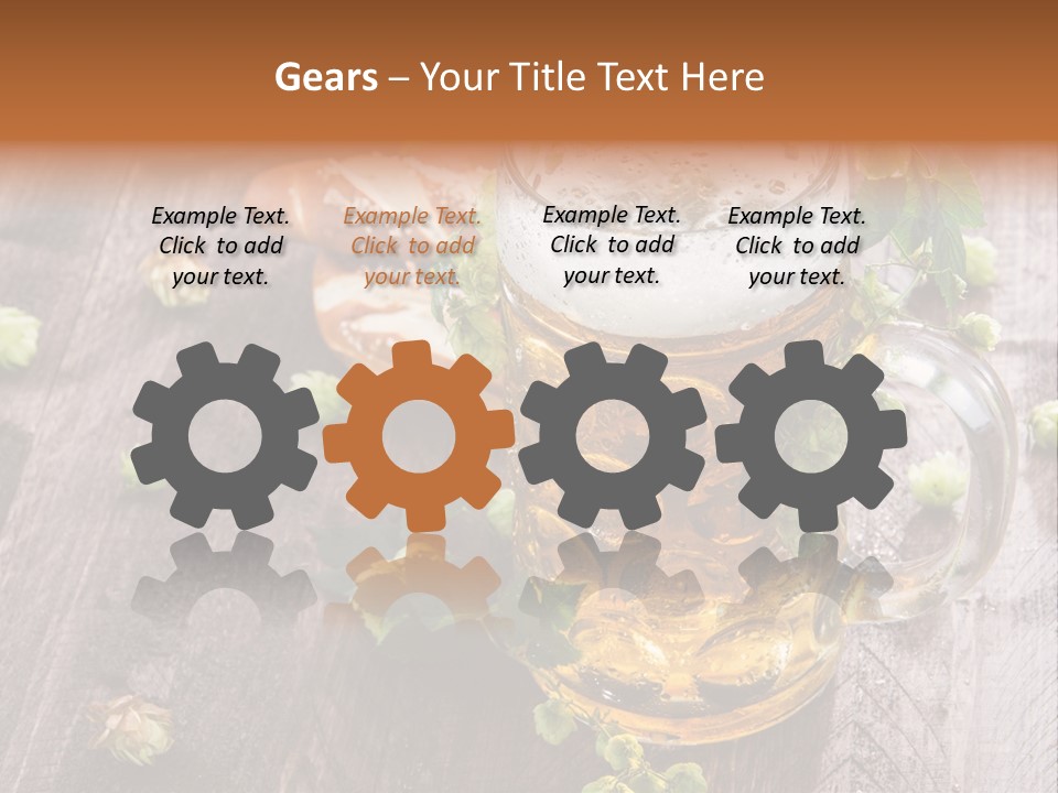 Liquid Beer Refreshment PowerPoint Template