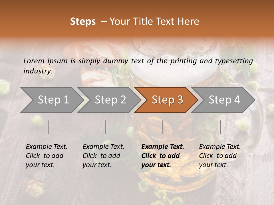 Liquid Beer Refreshment PowerPoint Template
