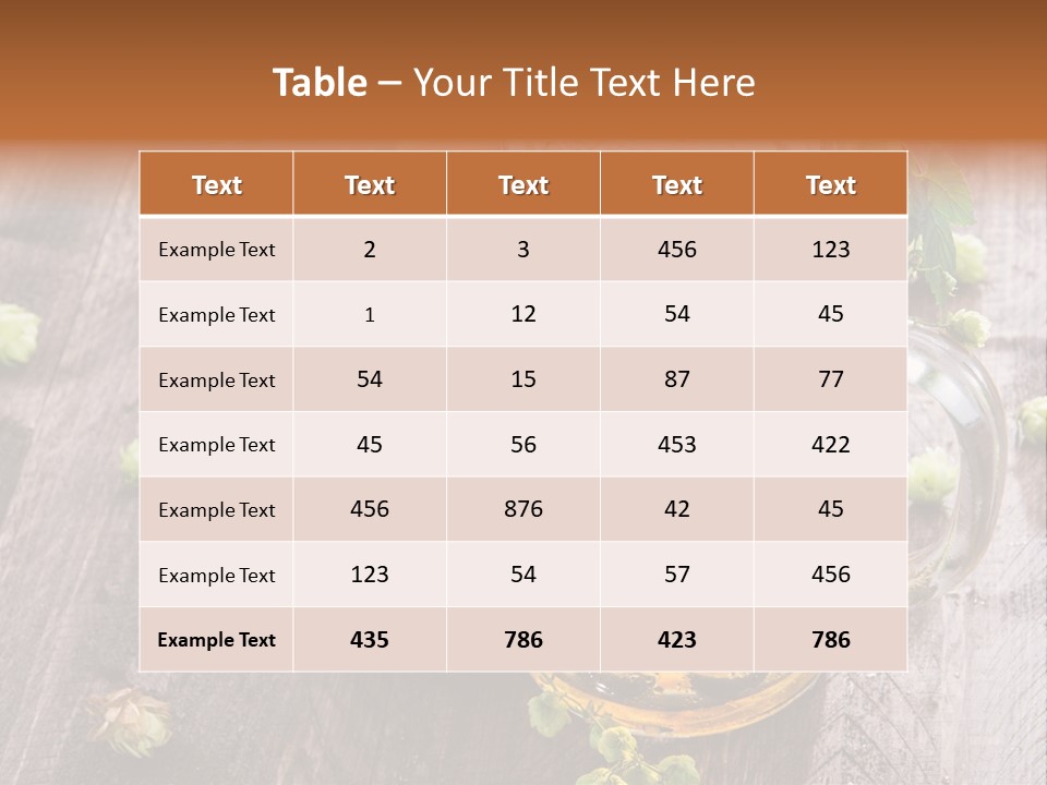 Liquid Beer Refreshment PowerPoint Template