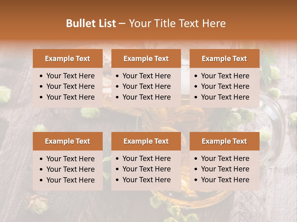 Liquid Beer Refreshment PowerPoint Template