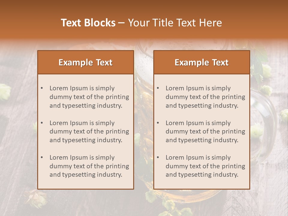 Liquid Beer Refreshment PowerPoint Template