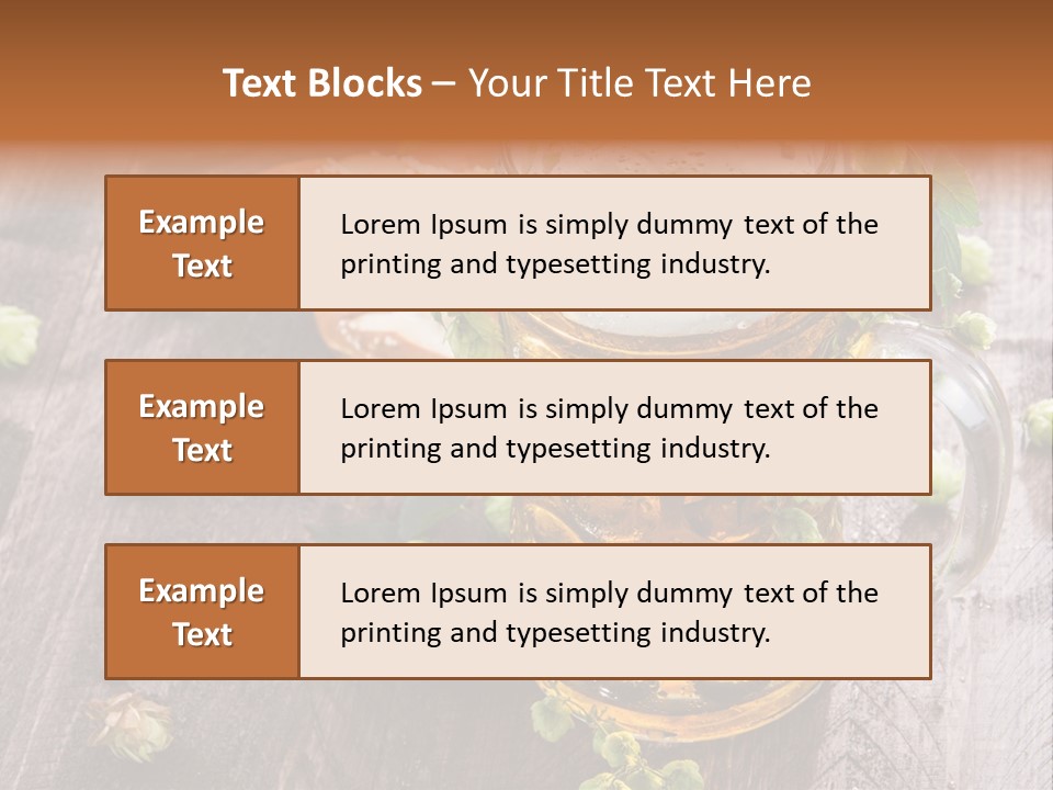 Liquid Beer Refreshment PowerPoint Template