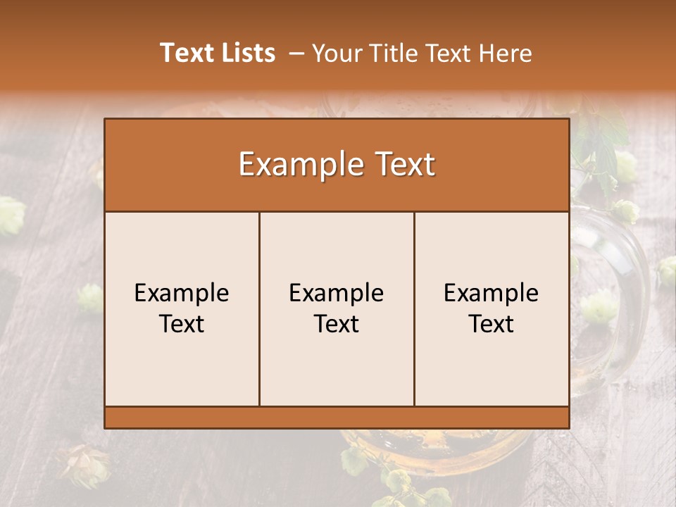 Liquid Beer Refreshment PowerPoint Template