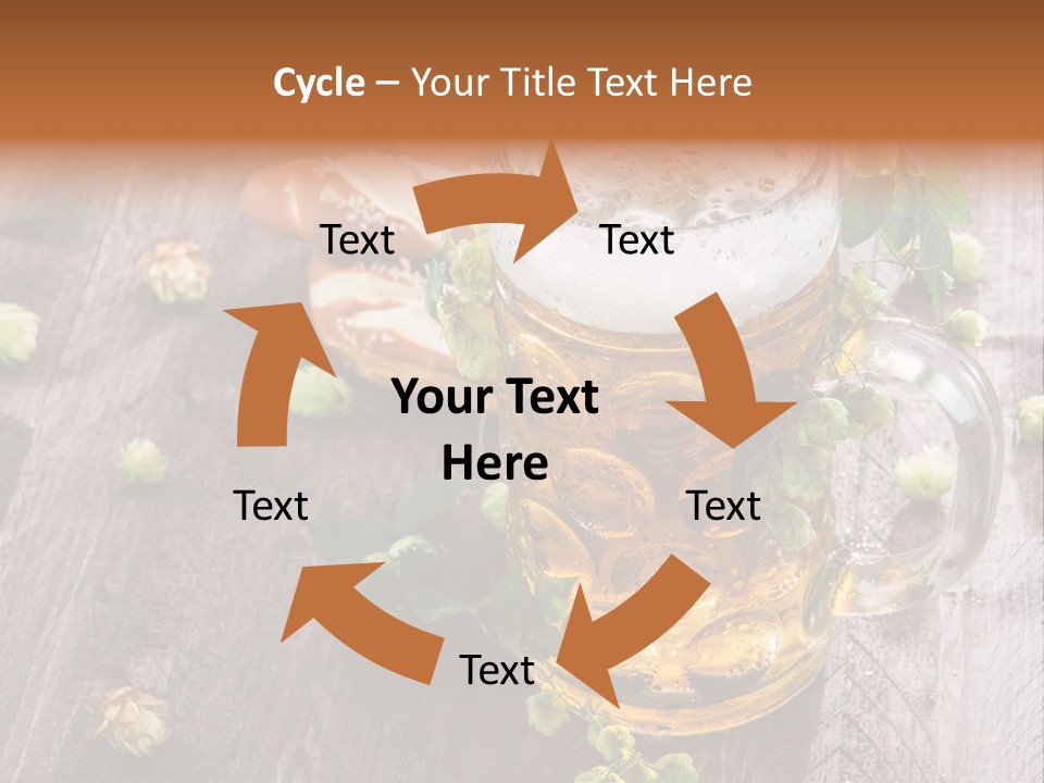 Liquid Beer Refreshment PowerPoint Template