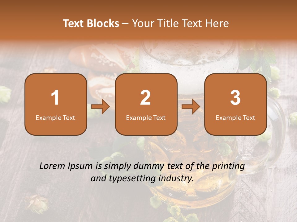 Liquid Beer Refreshment PowerPoint Template