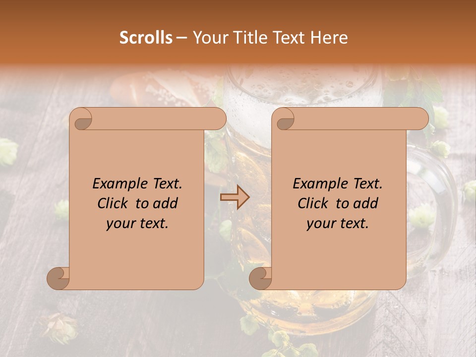 Liquid Beer Refreshment PowerPoint Template