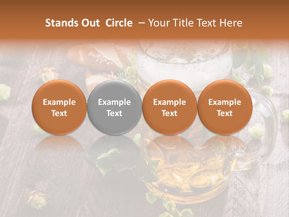 Liquid Beer Refreshment PowerPoint Template