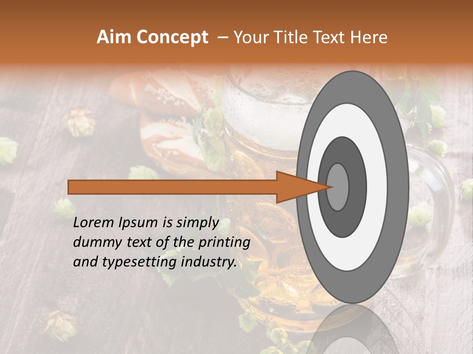 Liquid Beer Refreshment PowerPoint Template