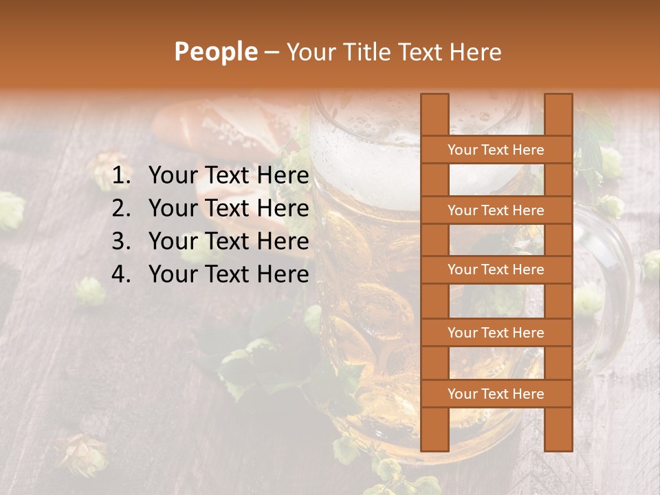 Liquid Beer Refreshment PowerPoint Template