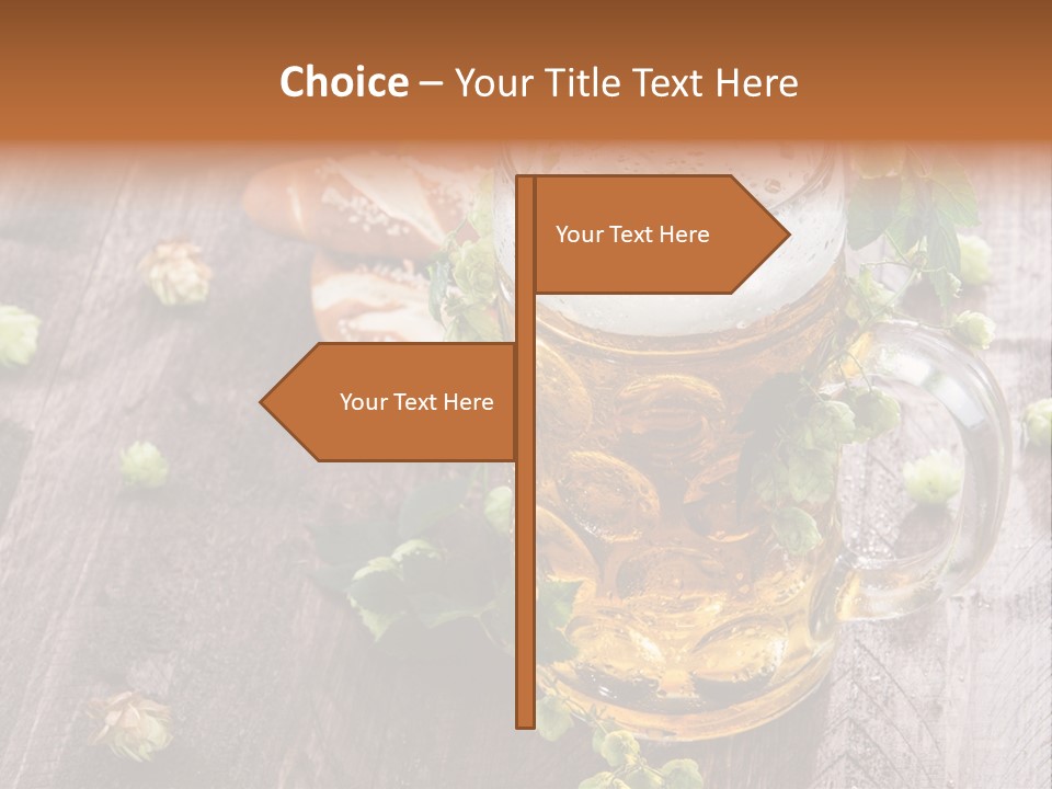 Liquid Beer Refreshment PowerPoint Template