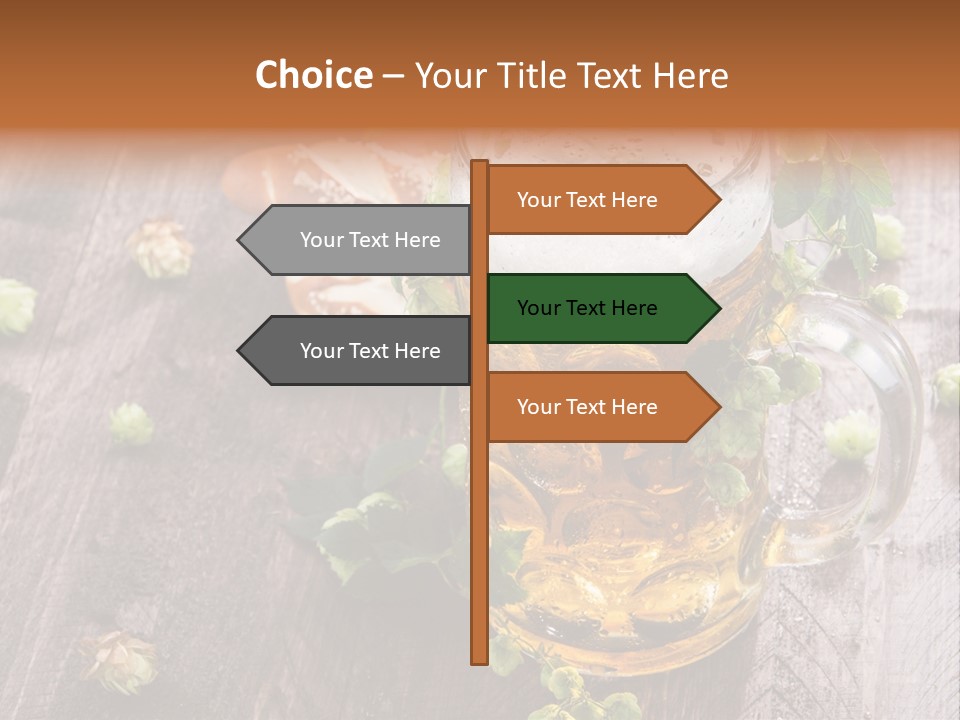 Liquid Beer Refreshment PowerPoint Template