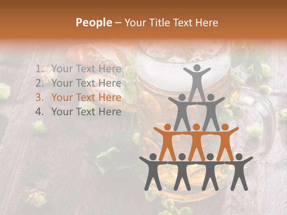 Liquid Beer Refreshment PowerPoint Template