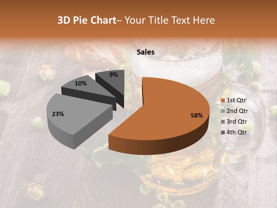 Liquid Beer Refreshment PowerPoint Template