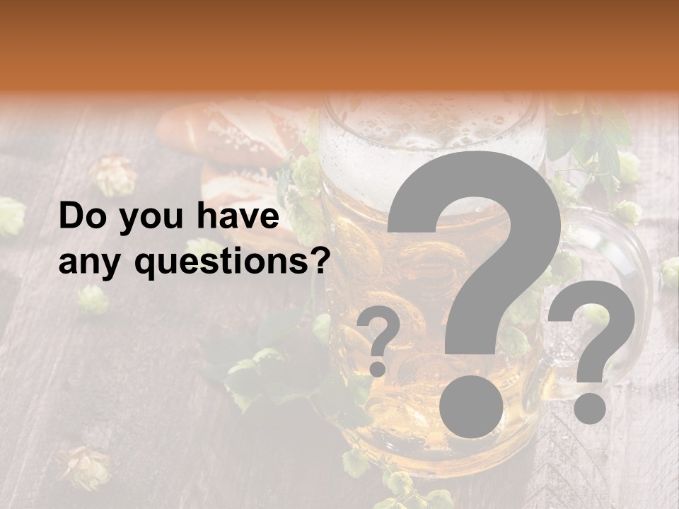 Liquid Beer Refreshment PowerPoint Template