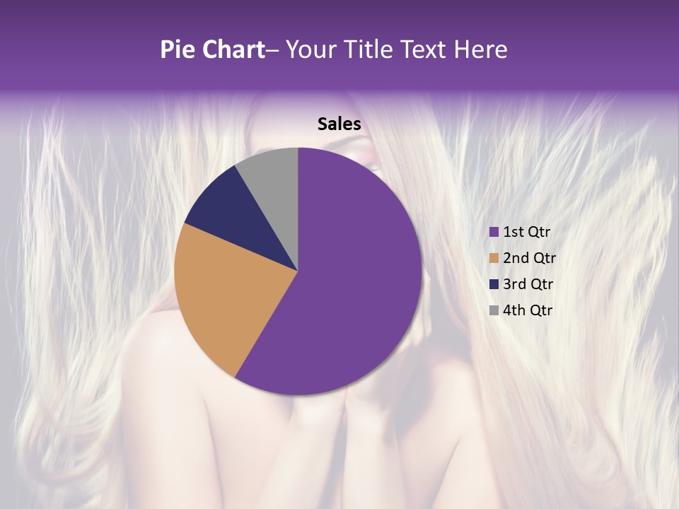 Haircut Blonde Long Hair PowerPoint Template