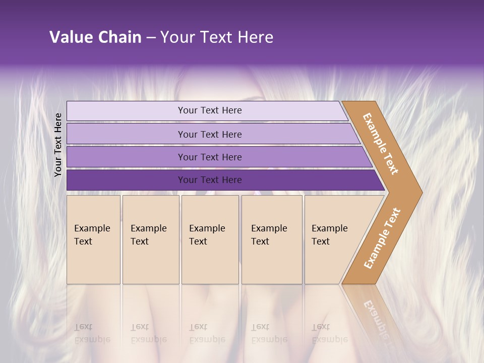 Haircut Blonde Long Hair PowerPoint Template