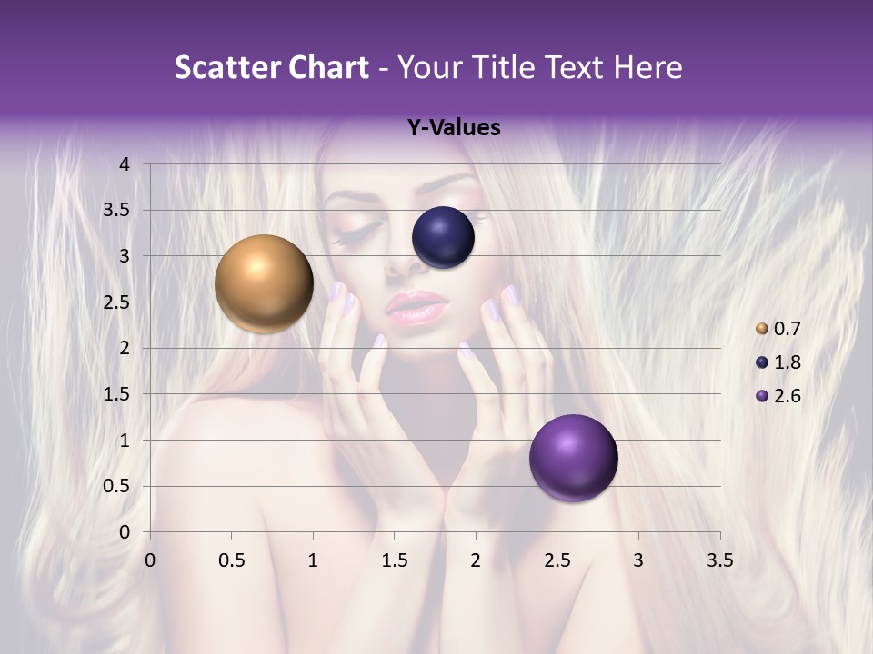 Haircut Blonde Long Hair PowerPoint Template