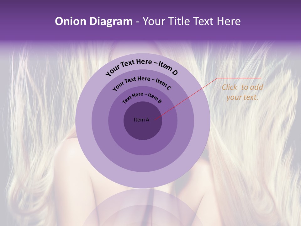 Haircut Blonde Long Hair PowerPoint Template