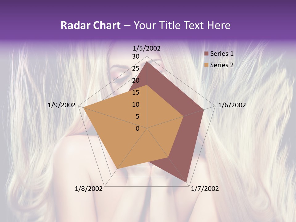 Haircut Blonde Long Hair PowerPoint Template