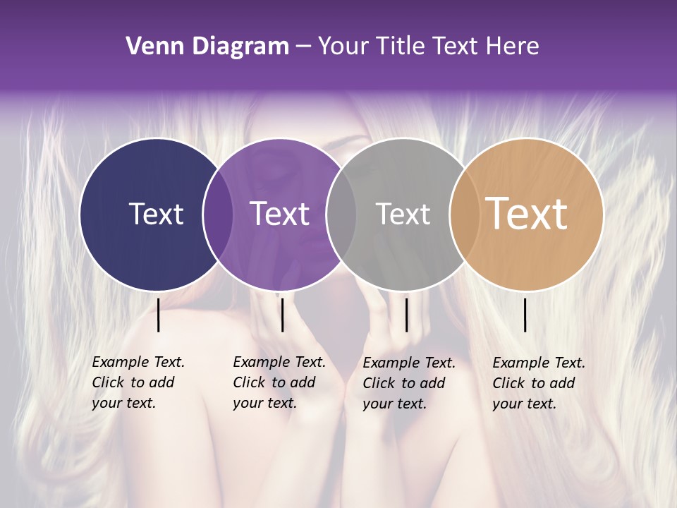 Haircut Blonde Long Hair PowerPoint Template