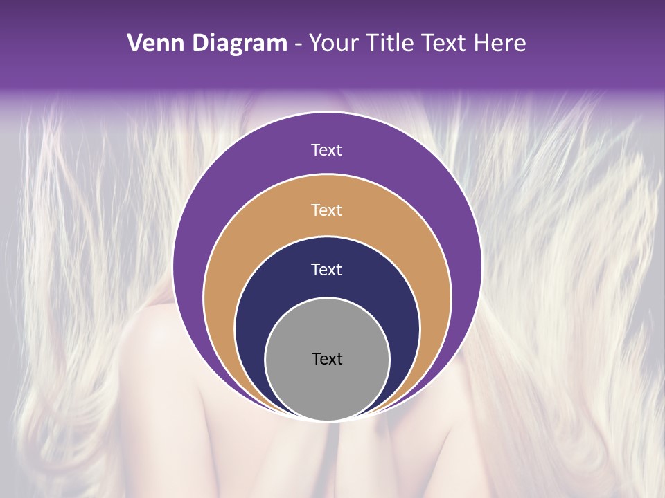 Haircut Blonde Long Hair PowerPoint Template