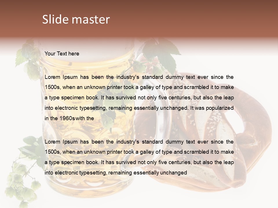 Bar Flavor Isolated On White PowerPoint Template