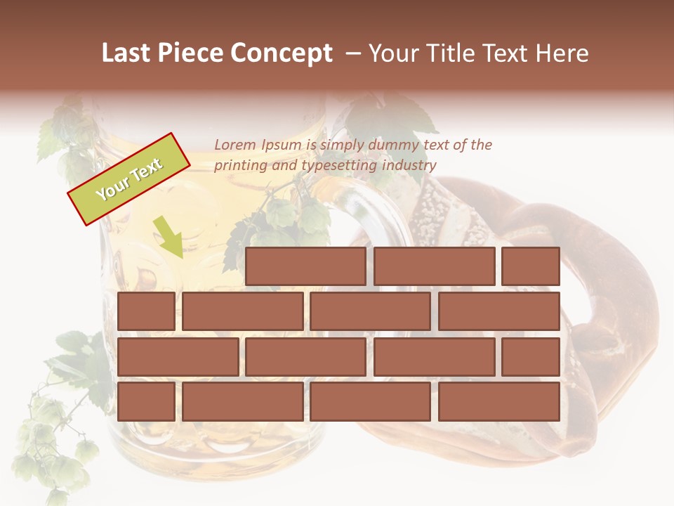 Bar Flavor Isolated On White PowerPoint Template