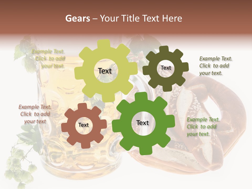 Bar Flavor Isolated On White PowerPoint Template