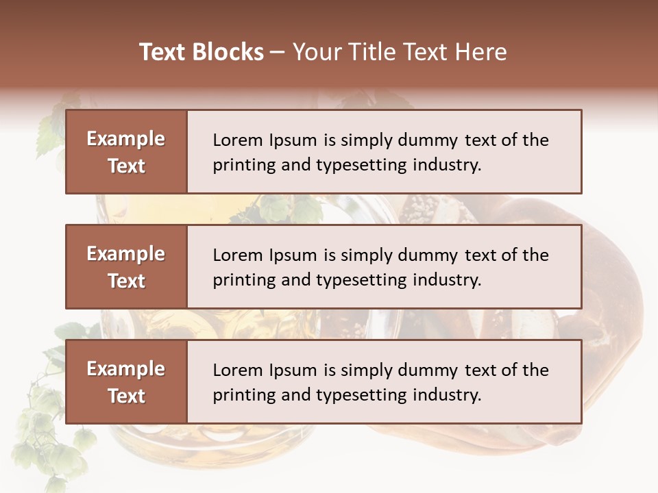 Bar Flavor Isolated On White PowerPoint Template
