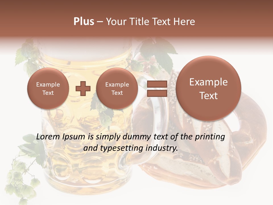 Bar Flavor Isolated On White PowerPoint Template
