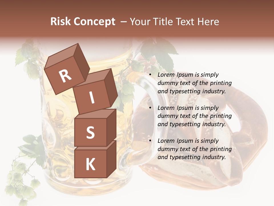 Bar Flavor Isolated On White PowerPoint Template