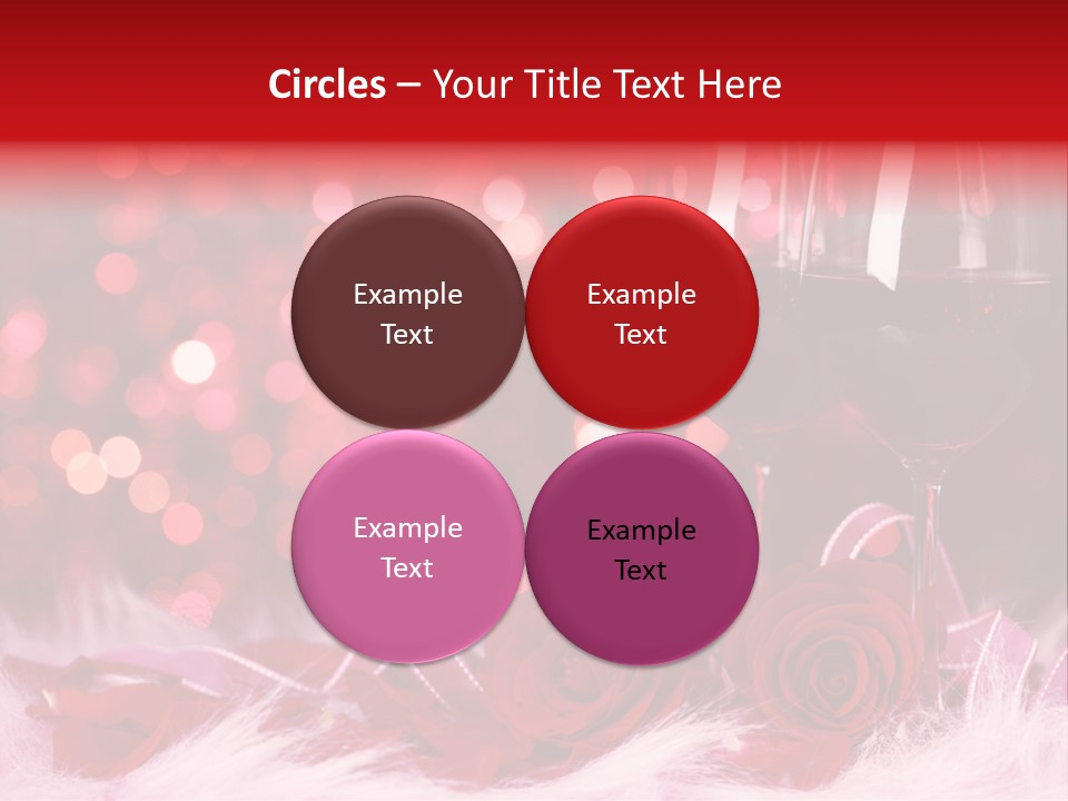 Valentine Anniversary Drink PowerPoint Template